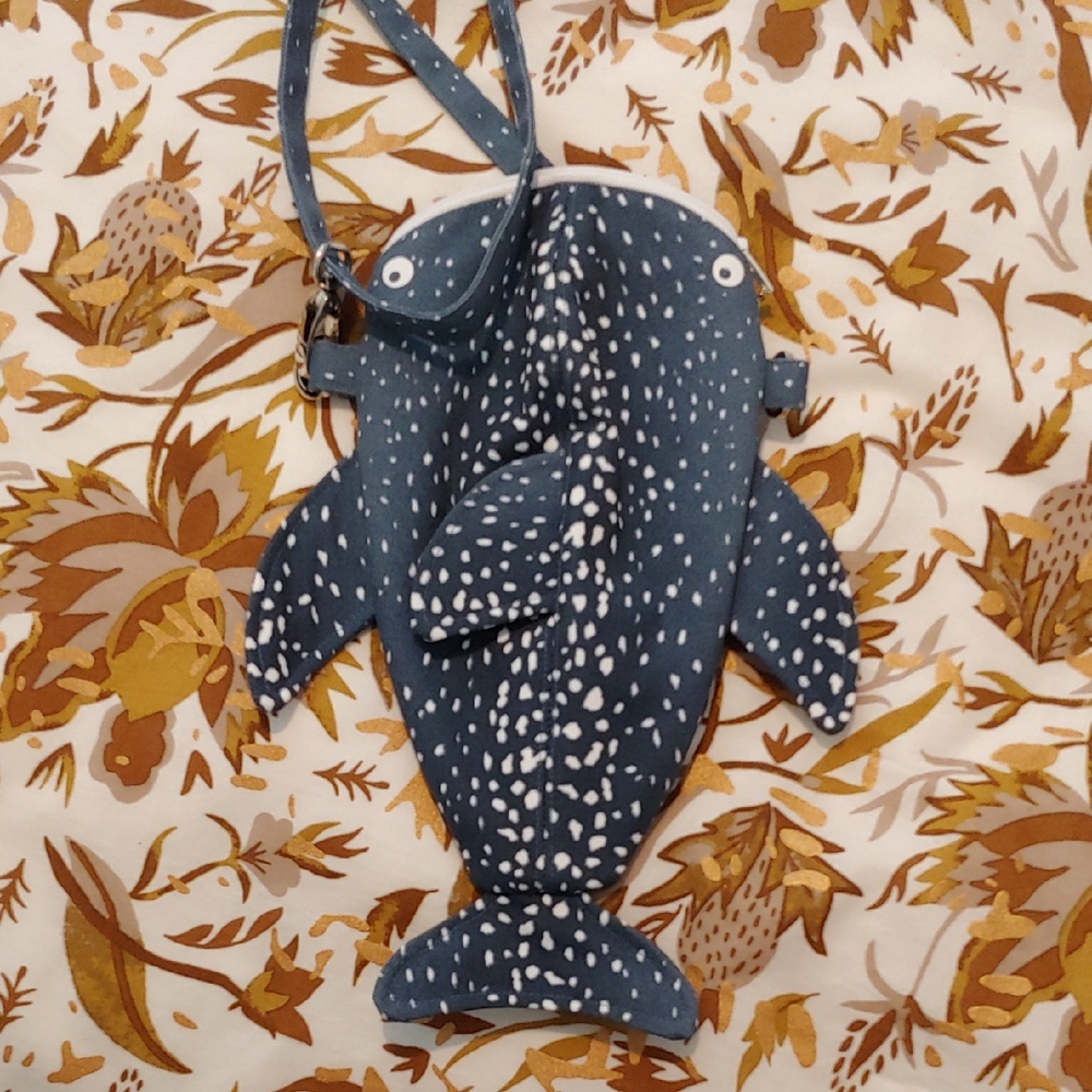 Blue Whale Shark Crossbody Bag